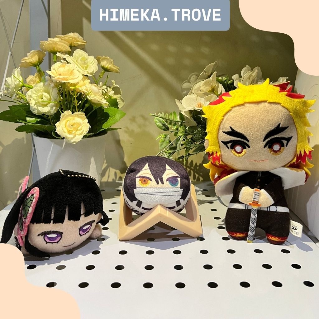 Demon Slayer Plush Collection – Kanao Nesoberi, Rengoku Tomonui, & Obanai Mochi