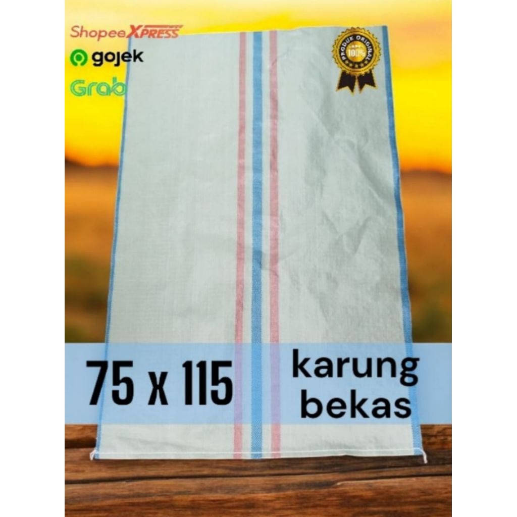 Karung Plastik Bekas Bersih Ukuran 75x115 Kualitas super