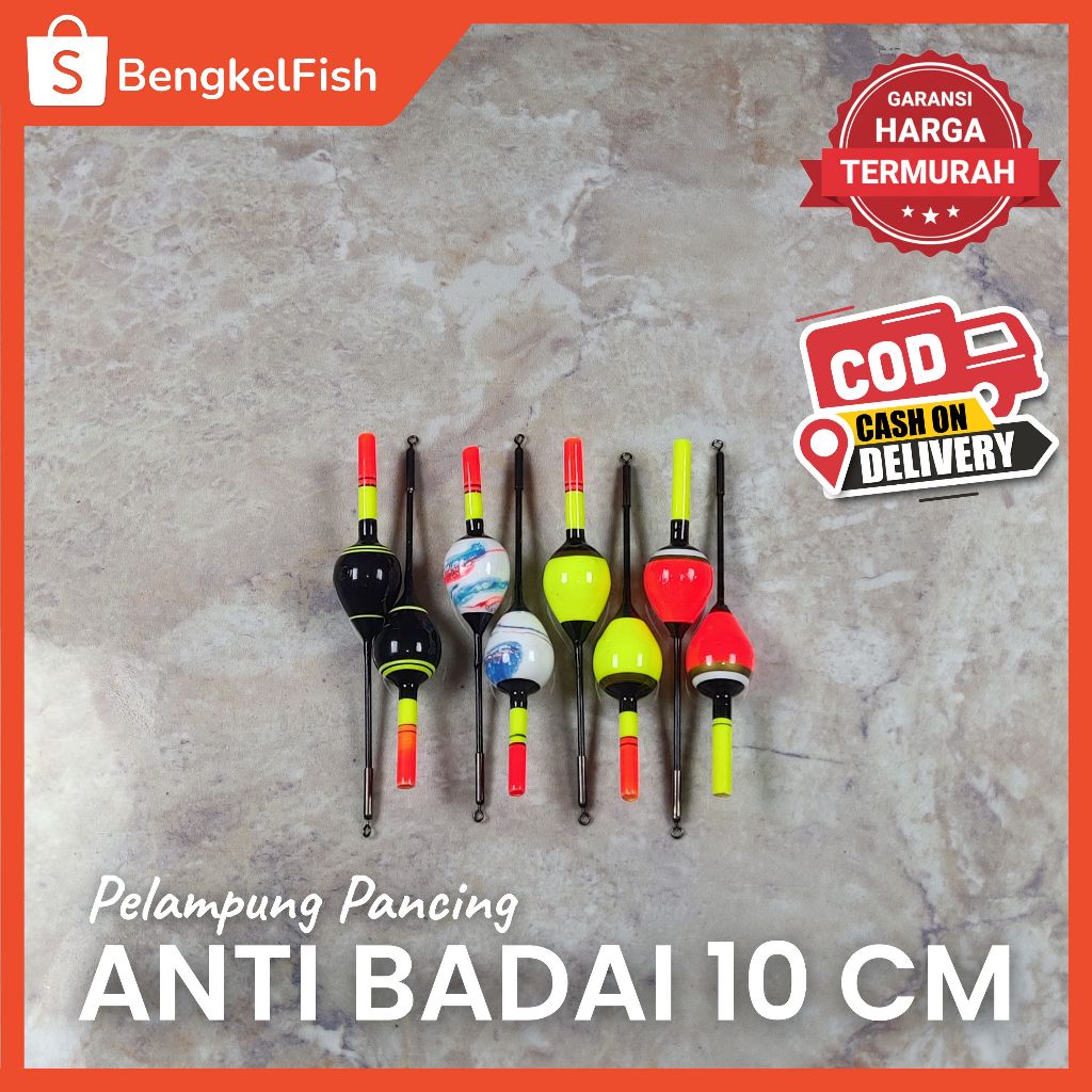 Pelampung Pancing Busa Spon Anti Badai 10 cm Model Telur Puyuh | Kambangan Anti Badai Sensitif