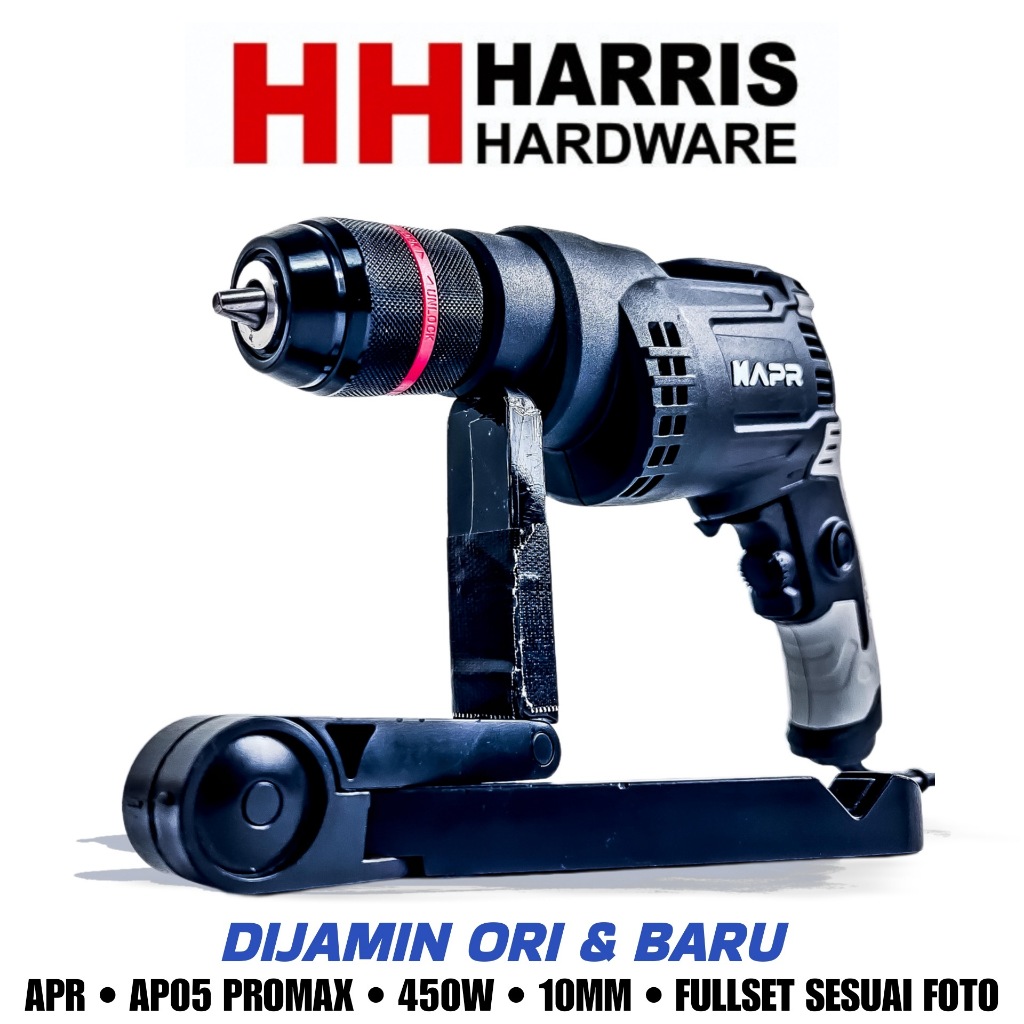 BOR LISTRIK TERLARIS APR AP05 PROMAX CHUCK 10MM KEYLES BOR KECIL DRILL BETON TEMBOK BESI SCREW KAYU