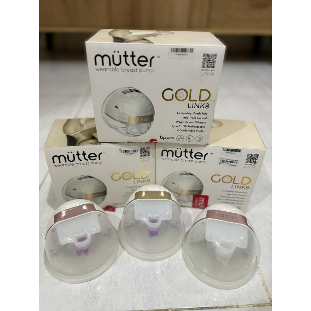 PRELOVED MUTTER GOLD POMPA ASI Wearable Breast Pump dengan App Track Control dan BPA Free