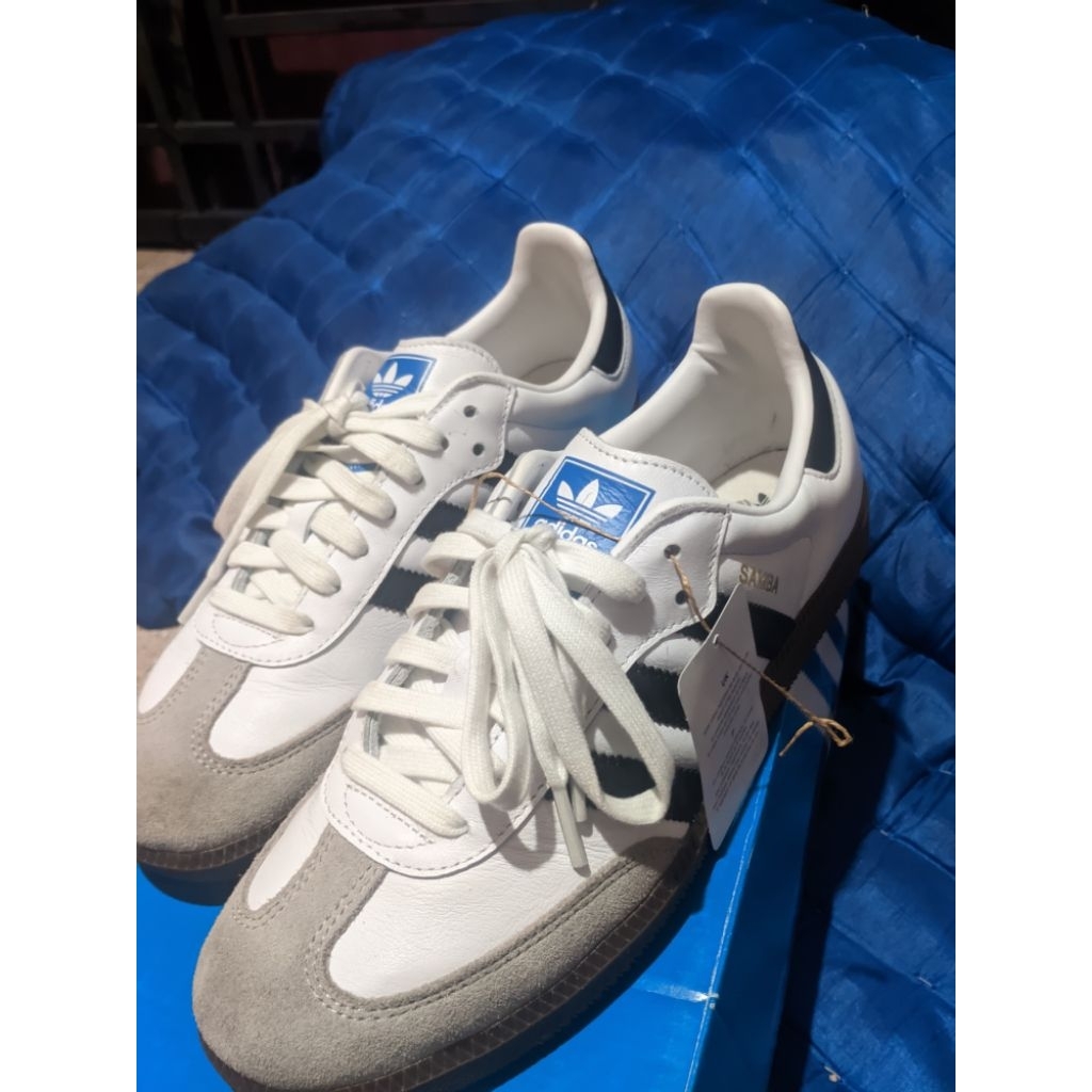 Adidas Samba OG White Black Size 41 Original Second Like New + Box & Tag
