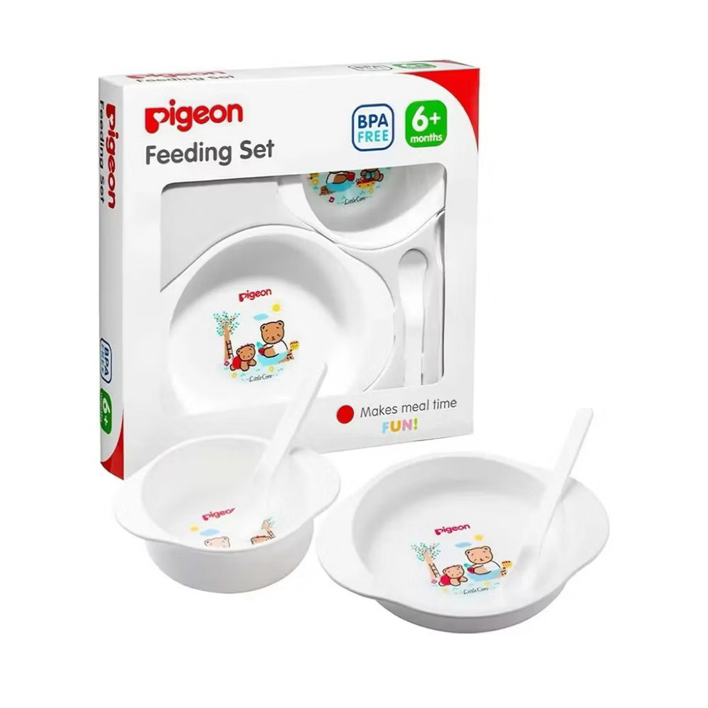Pigeon feeding set