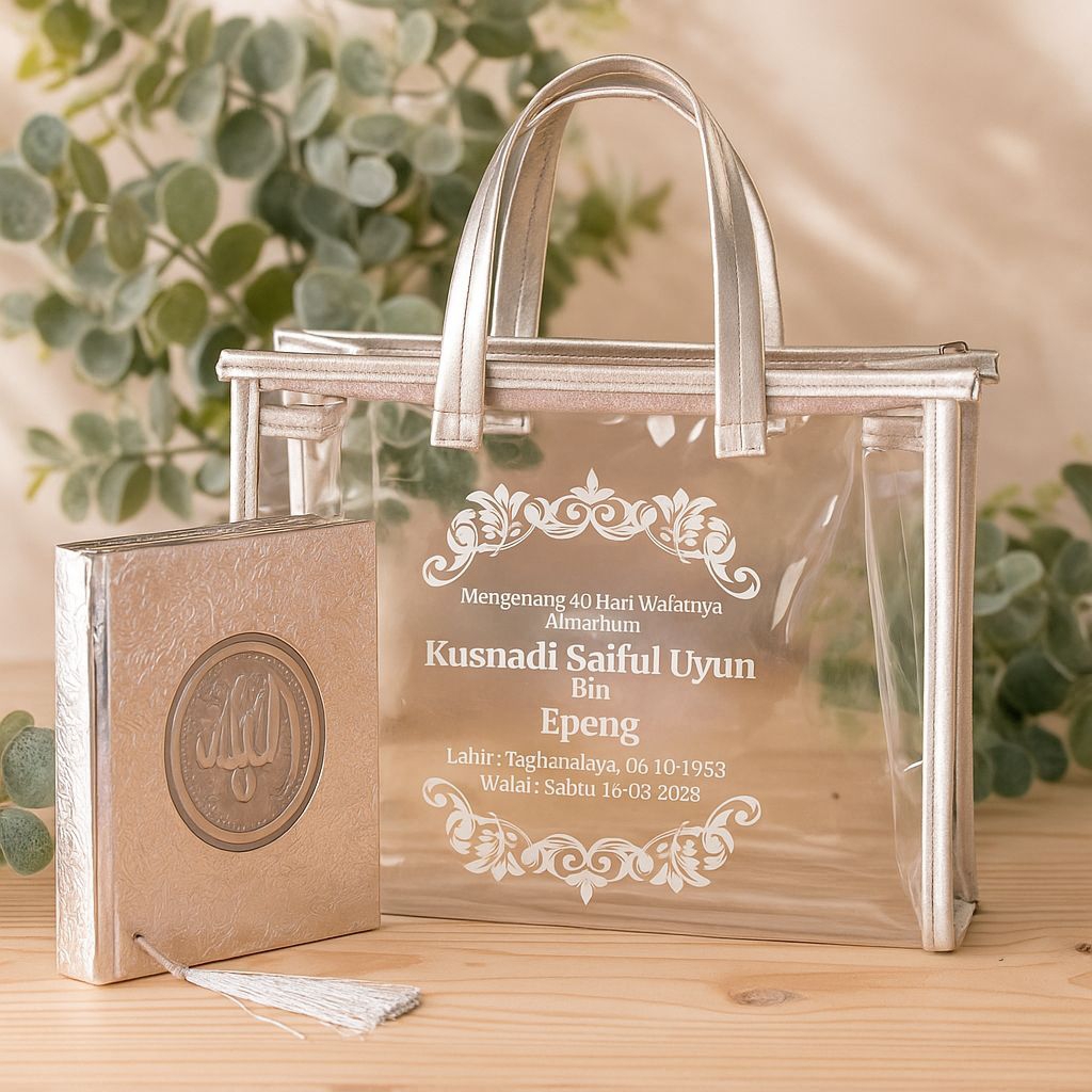 Tas Yasin / Tas Tahlil / Totebag Yasin / Tas transparan