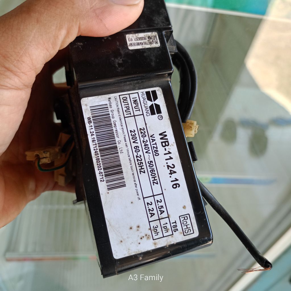 modul kompresor kulkas 2 pintu aqua