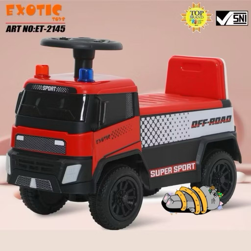 MAINAN ANAK MOBIL MOBILAN RIDE ON EXOTIC ET 2145 ET2145 ( MOBIL PEMADAM)