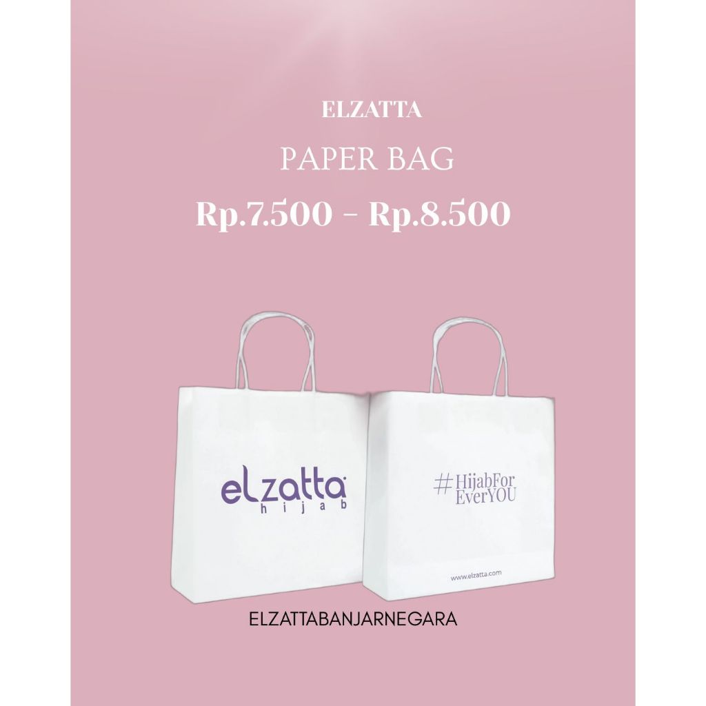 Elzatta Paper Bag Tas Elzatta Kertas Size S, M Cocok Untuk Kado Atau Hampers Cantik