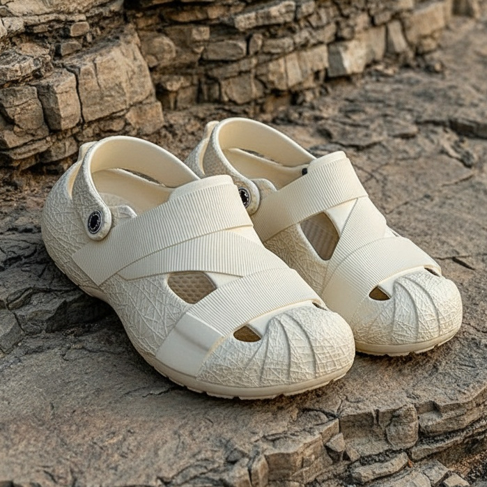 MANGGA SHOP SANDAL Baim Karet untuk Pria/Wanita Elastis Sandal Sehari Hari Sepatu Sandal Clog Runner