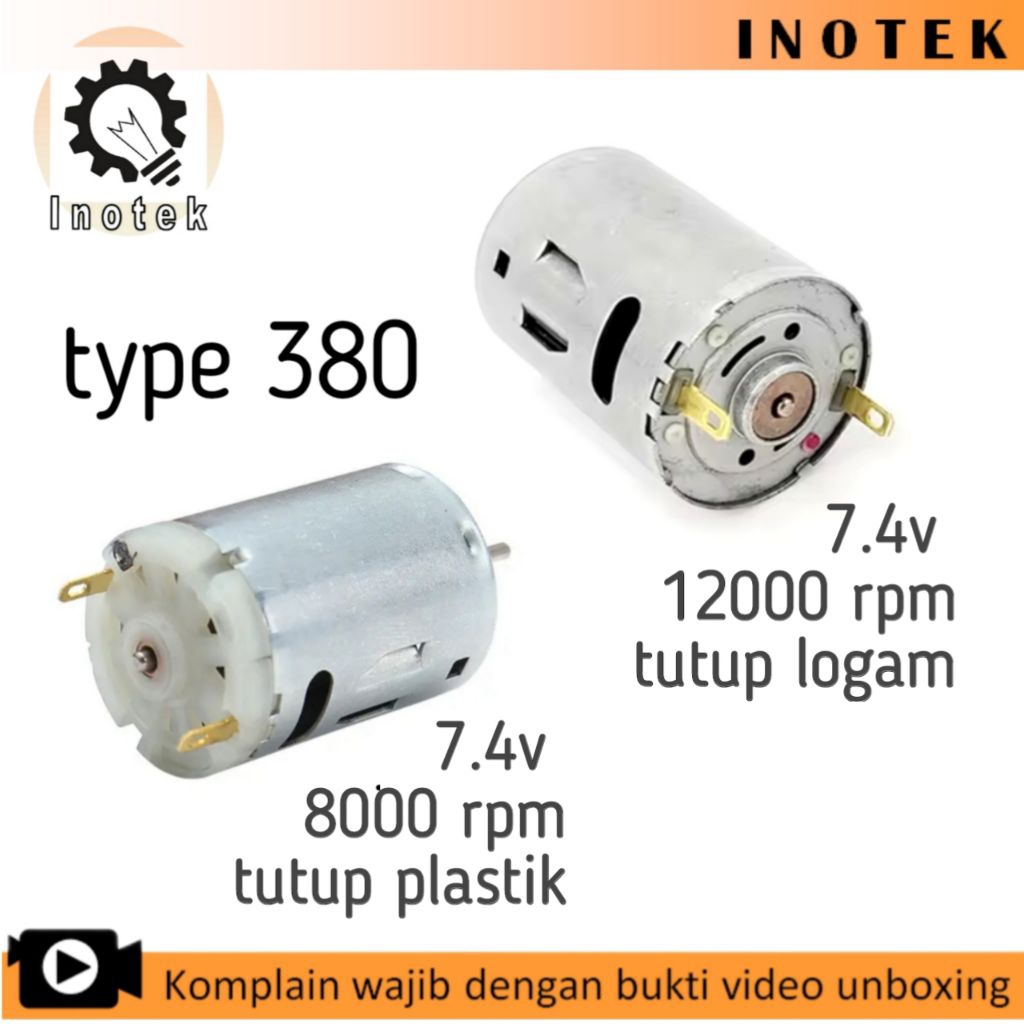 Motor dc 380 dinamo mini