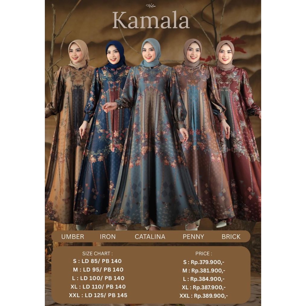 AA COLLECTION | TERBARU KAMALA DRESS BY HALWA APPAREL | DRESS HALWA TERBARU | DRESS KONDANGAN PREMIU