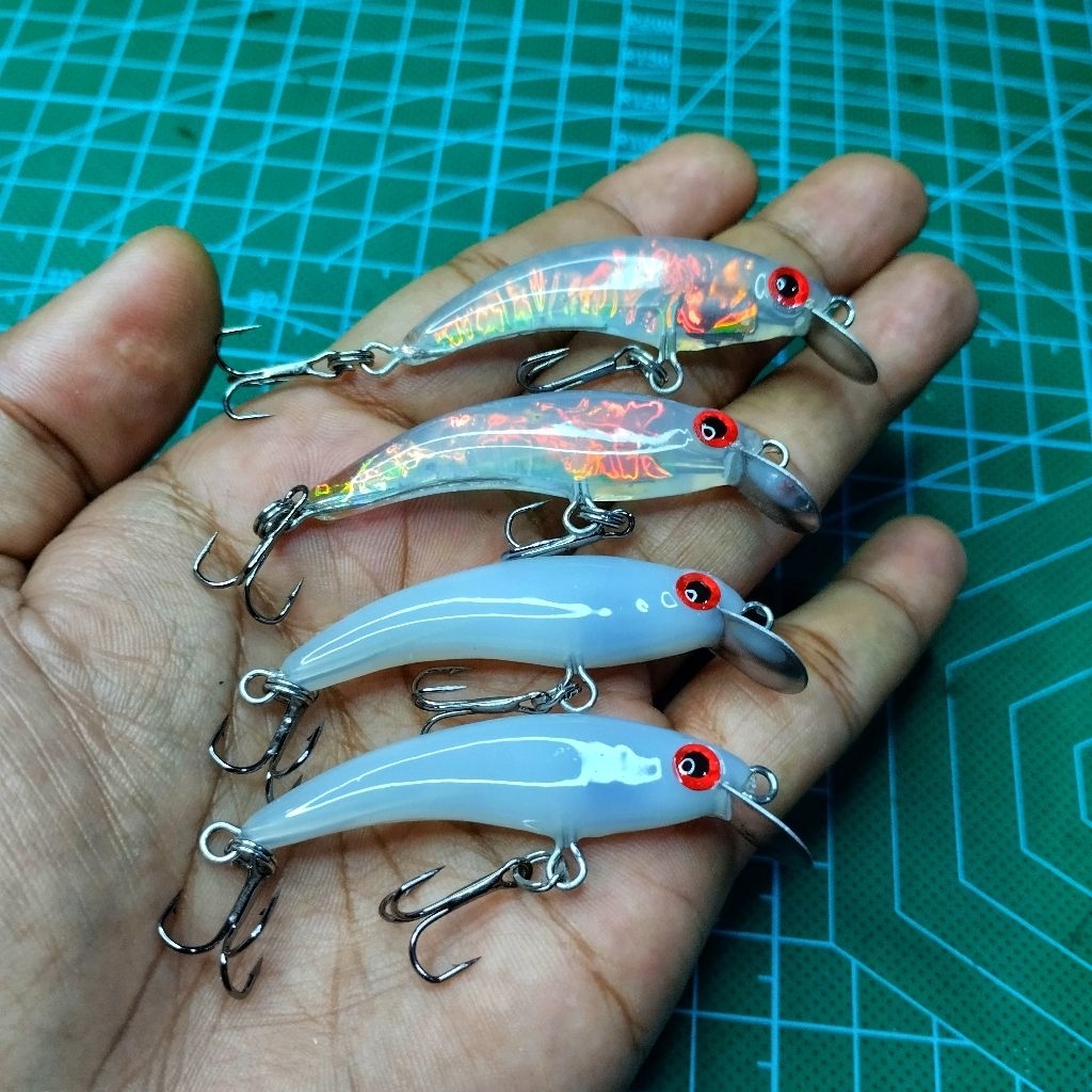 Umpan Casting Lure Hampala Minnow Guppy Bling 5cm