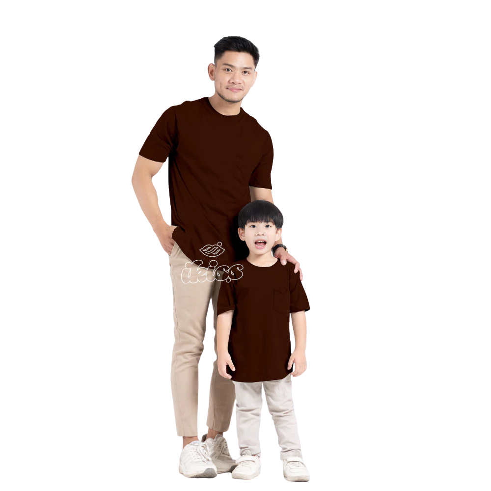 Kaos couple ayah dan anak basic koko kurta terbaru