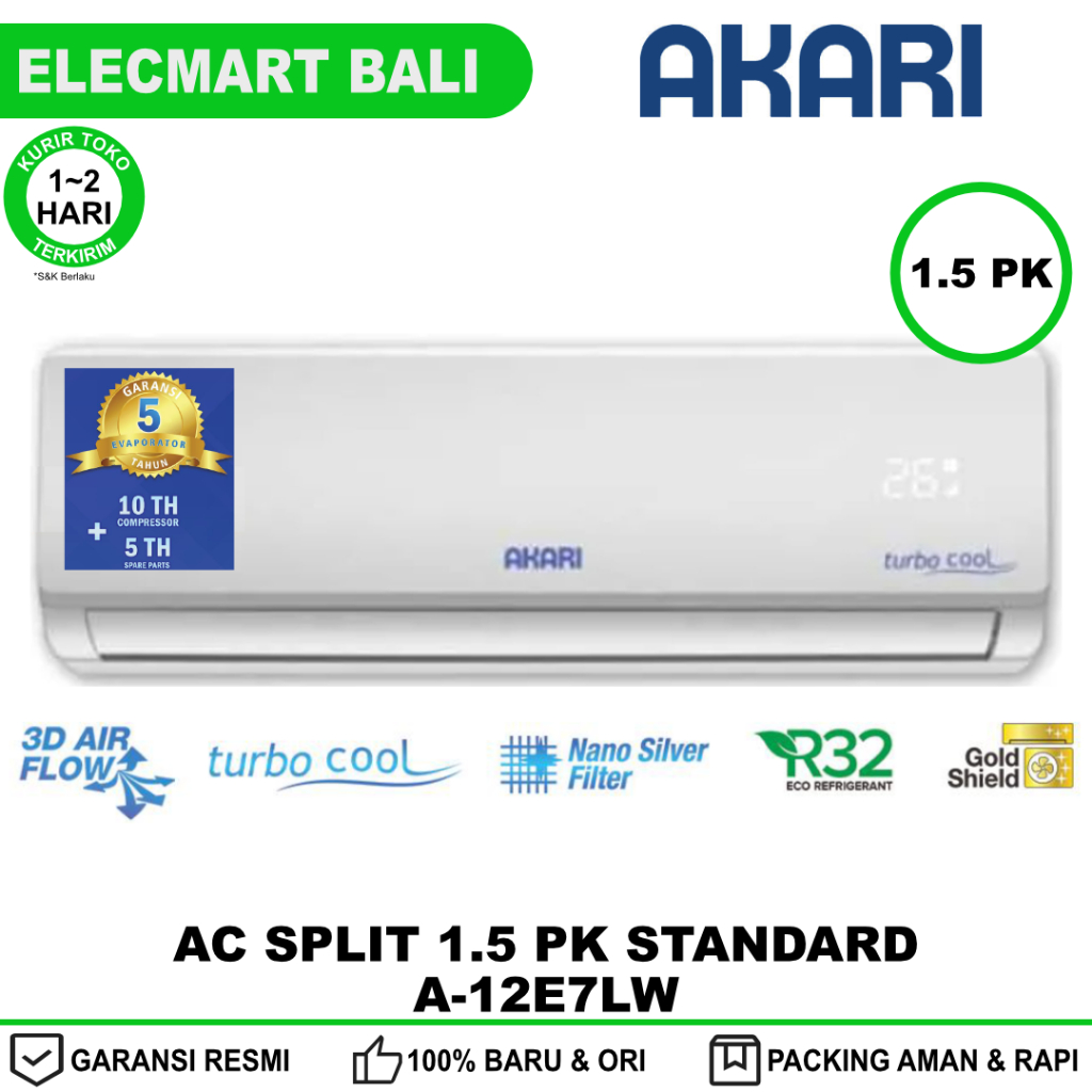 AC 1.5 PK Akari Standard A-12E7LW - R32 Gold Fin