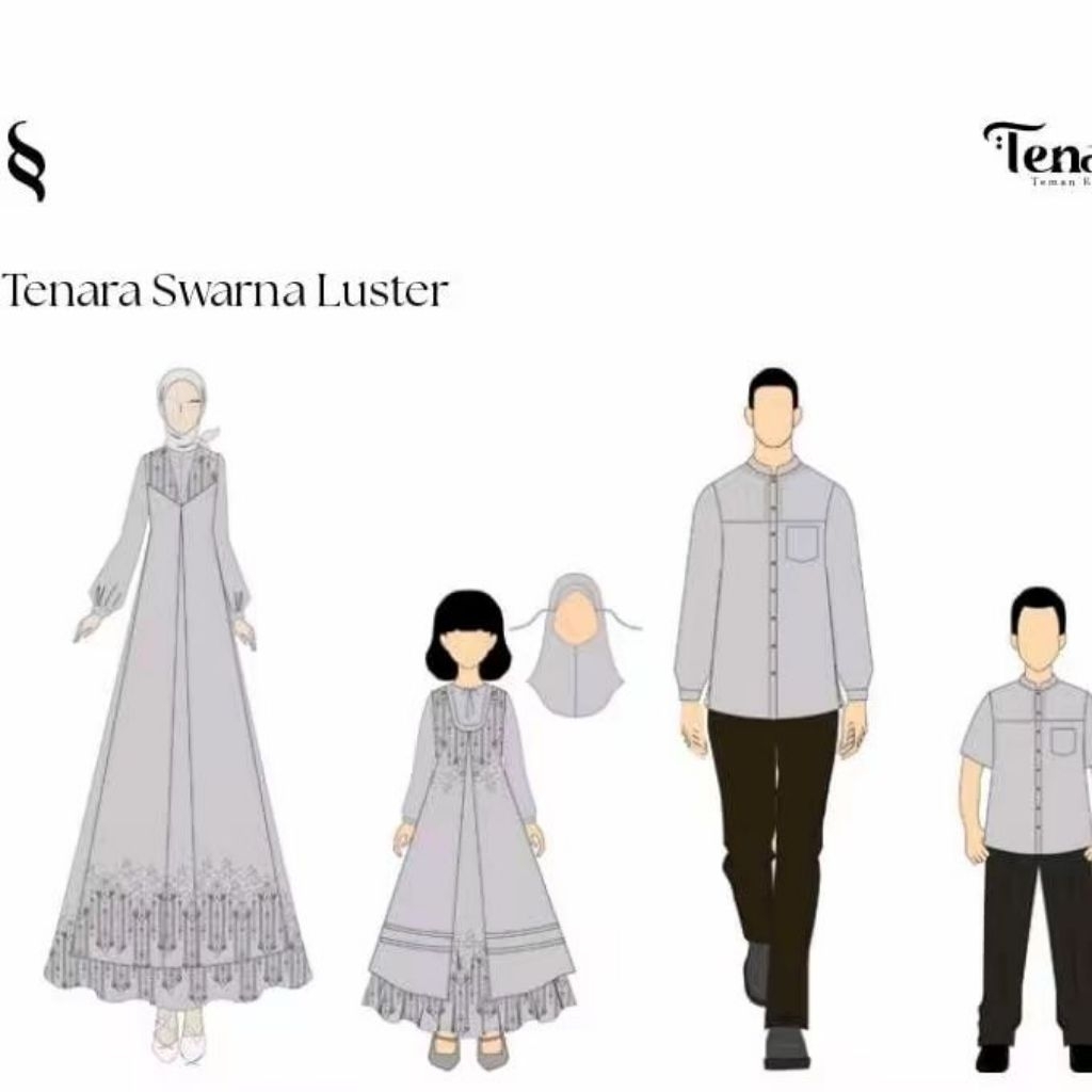 Sarimbit Ethica Seply Terbaru 2026/Tenara Swarna Luster/Sarimbit Keluarga Seply/Couple Lebaran Seply