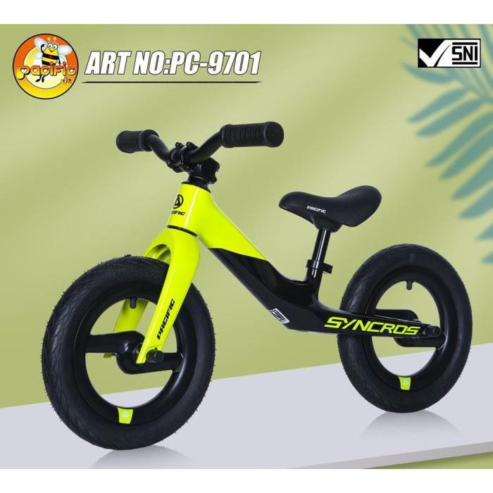Balance bike pacific syncros pc 9701 push bike sepeda anak pacific balance bike