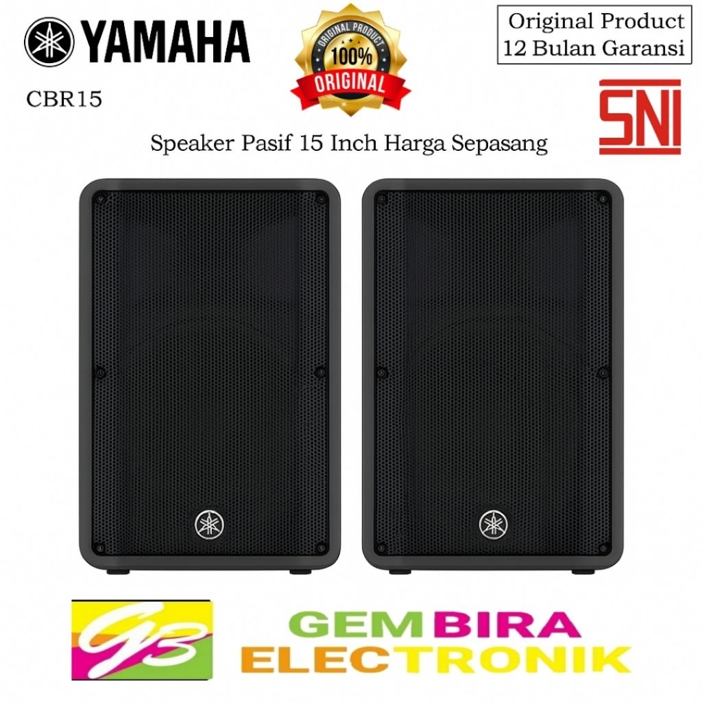 Speaker Yamaha CBR15 Original Speaker Pasif 15 Inch 1000W Peak 8 Ohm (1 Set 2 Unit) Original