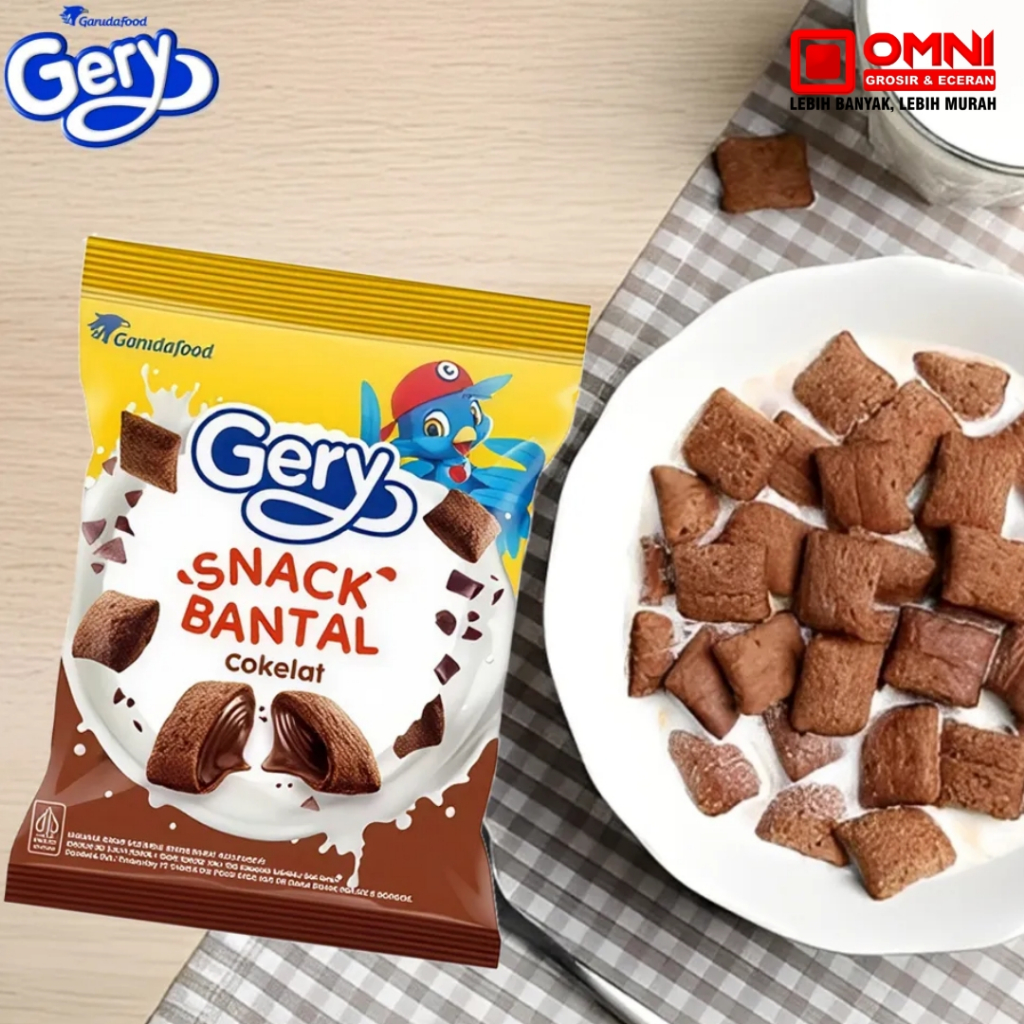 Gery Sereal / Snack Bantal Rasa Cokelat / Snack Cereal Bentuk Bantal