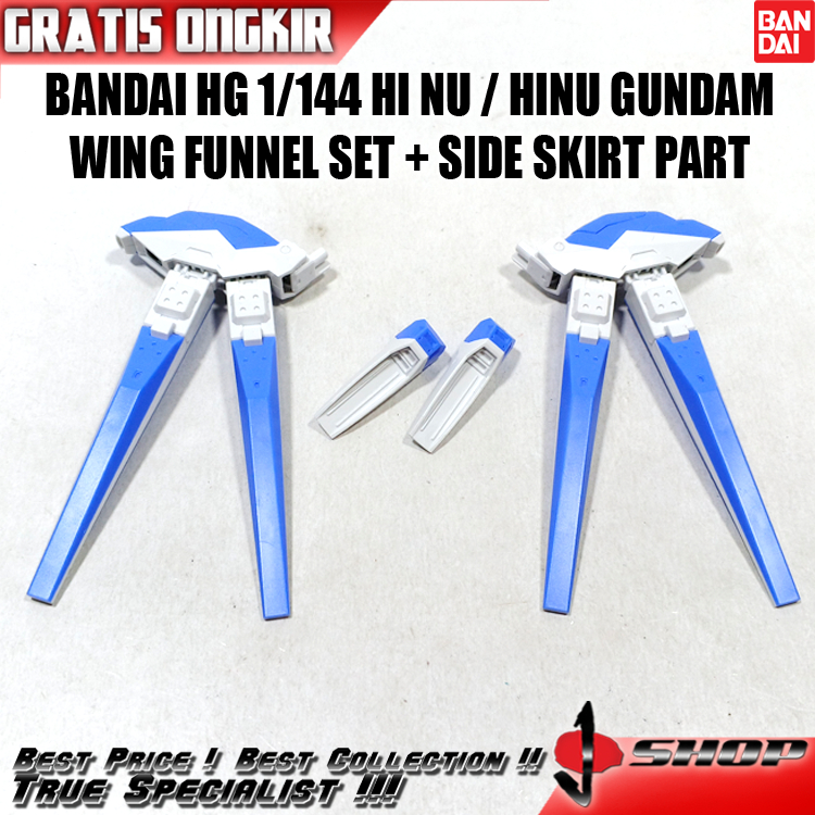 BANDAI HG 1/144 HI NU / HINU GUNDAM WING FUNNEL SET + SIDE SKIRT PART HG3384