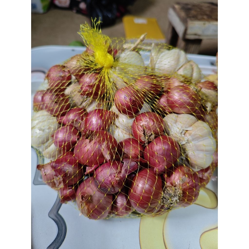 bawang merah putih mix total 1kg