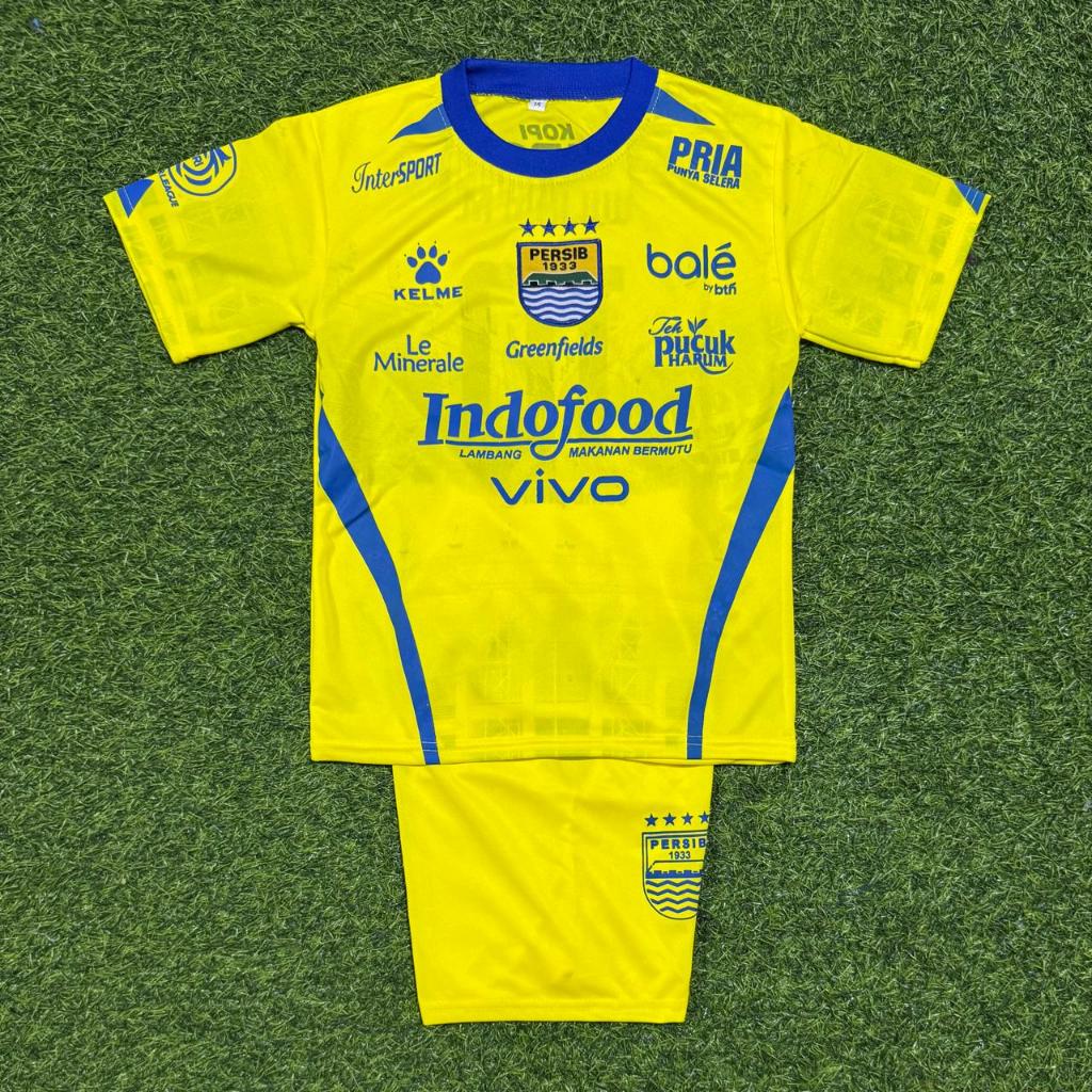 Setelan Anak Persib Bandung Baju Bola Anak Persib Ciro Jersey Persib Bandung Anak