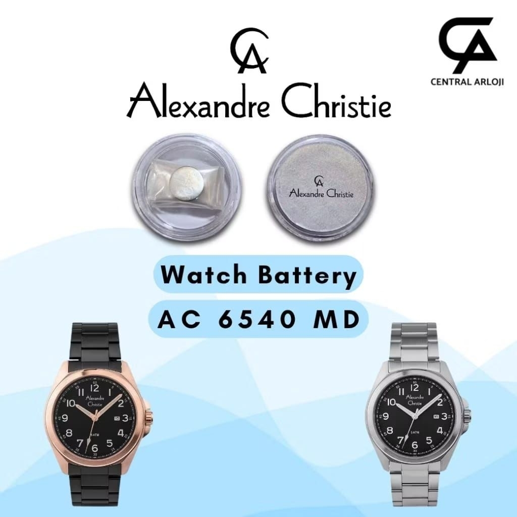 Baterai Jam Tangan Alexandre Christie 6540 MD Original