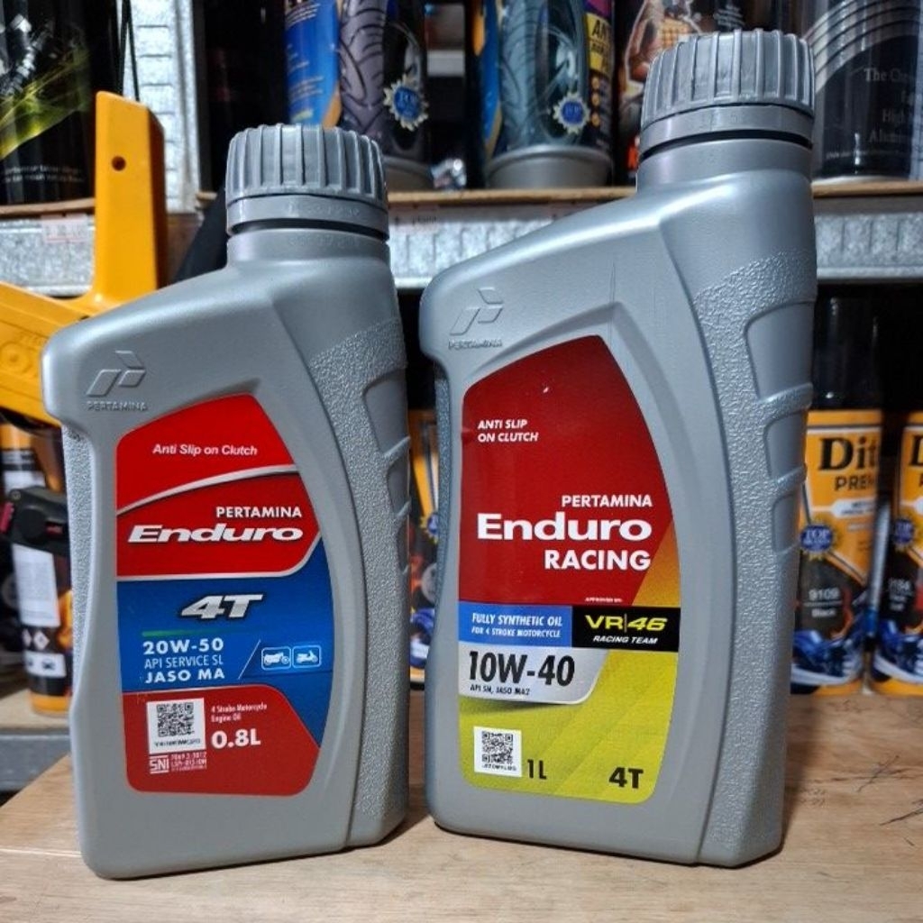 OLI MESIN ENDURO RACING / ENDURO 4T - 10w-40 /20w-50 1L Oli Mesin Motor Sport / Bebek ASLI