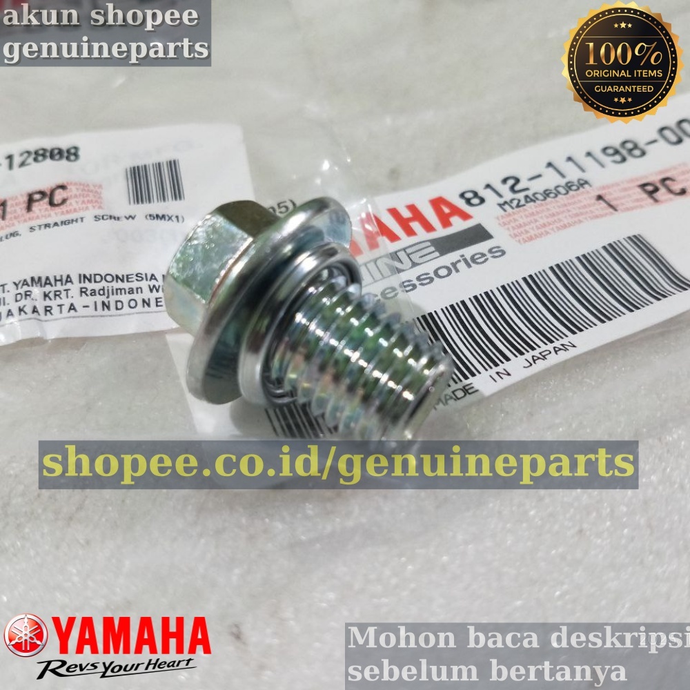 BAUT TAP OLI MESIN ATAU RING GASKET VEGA ZR VEGA RR ORIGINAL ASLI YAMAHA