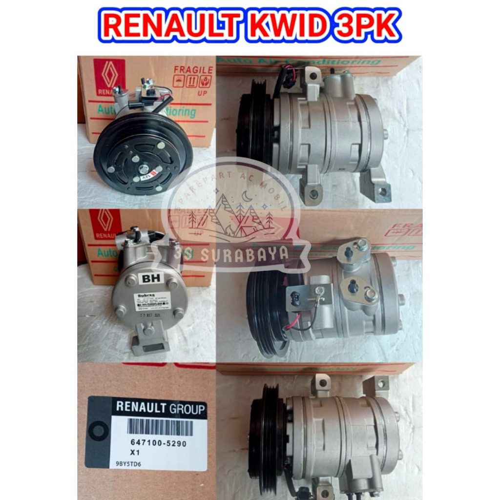 Kompresor Renault Kwid Ac mobil Compressor (Baru/New)