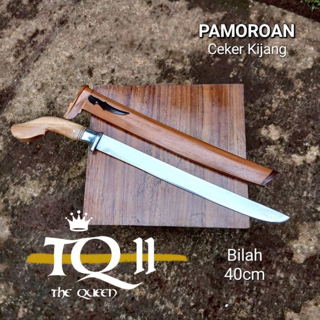 Cekerr Kijjang golok berkebun ukuran panjang baja sepuh peralatan berkebun