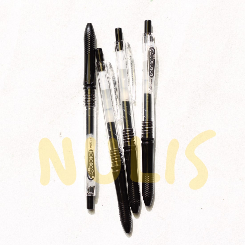 NULIS | ZEBRA Kokoro Pulpen Gel Warna Hitam