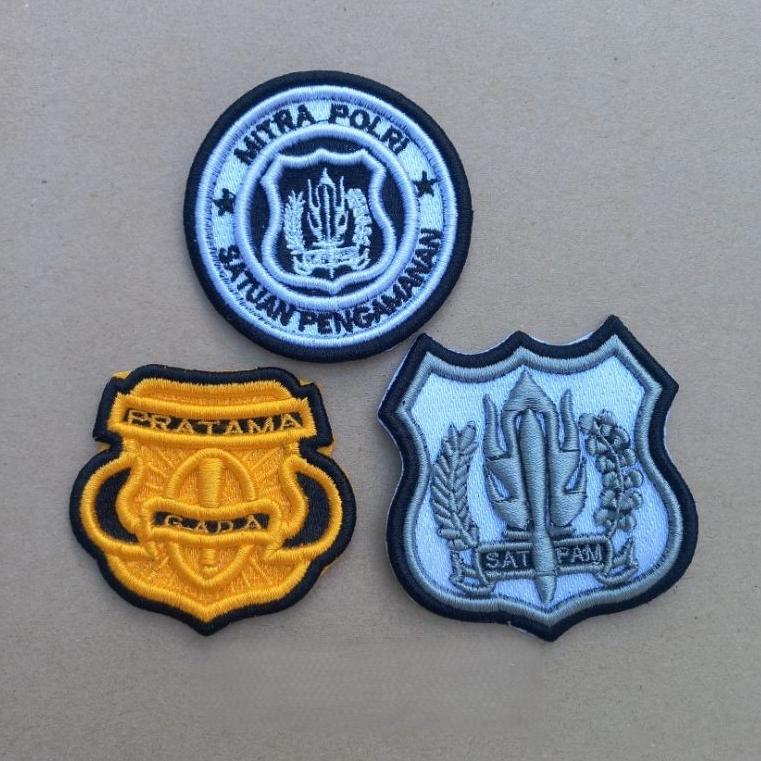 READY STOK BORDIR Gada Pratama, Kewenangan Dan Mitra Polri Bordir Timbul