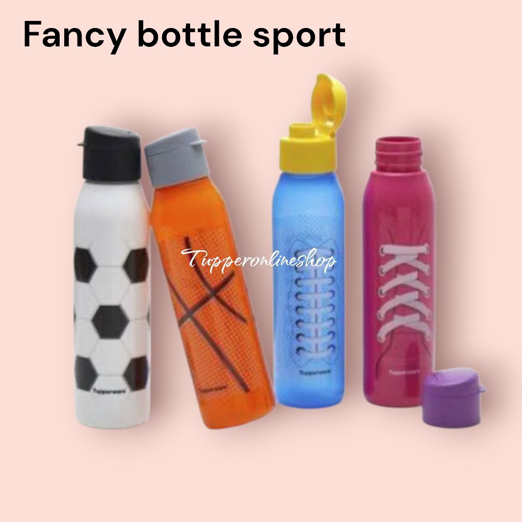 Fancy bottle tupperware 500 ml dapat 2 tutup