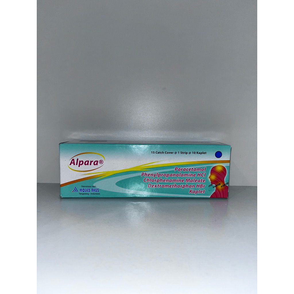 Alpara tablet (satu strip/10 tablet) obat demam, batuk dan flu