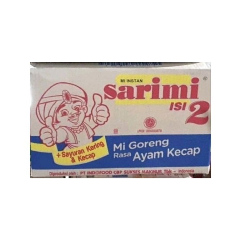 Sarimi 2 Goreng Ayam Kecap 1 Dus 24 Bungkus