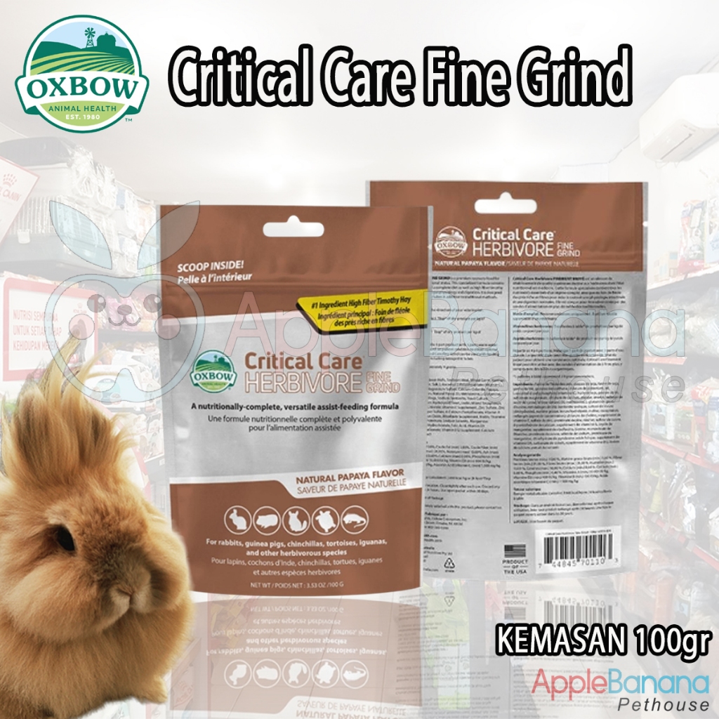 Oxbow Critical Care Fine Grind 100 gr Vitamin Kelinci