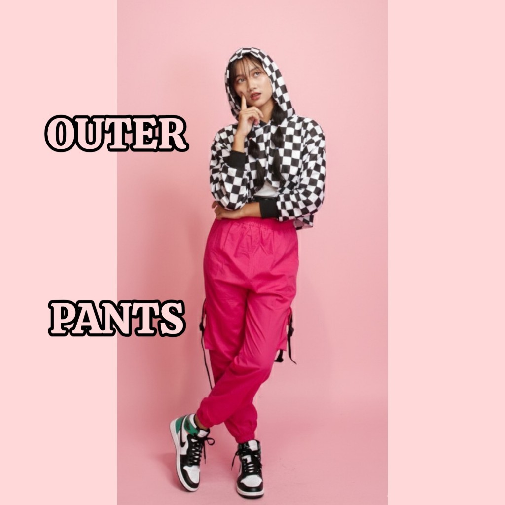 MELISA Baju Dance Anak  Perempuan Crop Celana Cargo Hiphop Style Korea 3-14 Tahun LITTLE ROOM KIDS