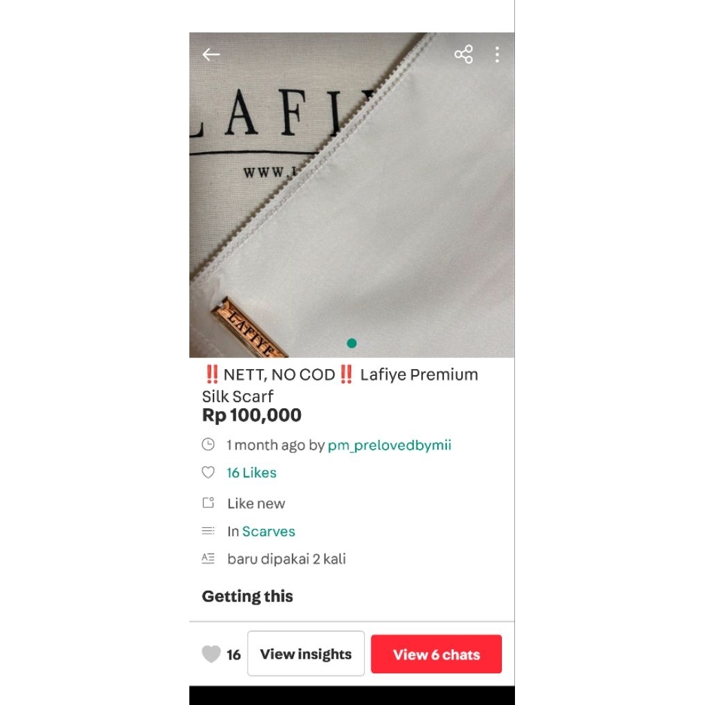 lafiye premium silk scarf