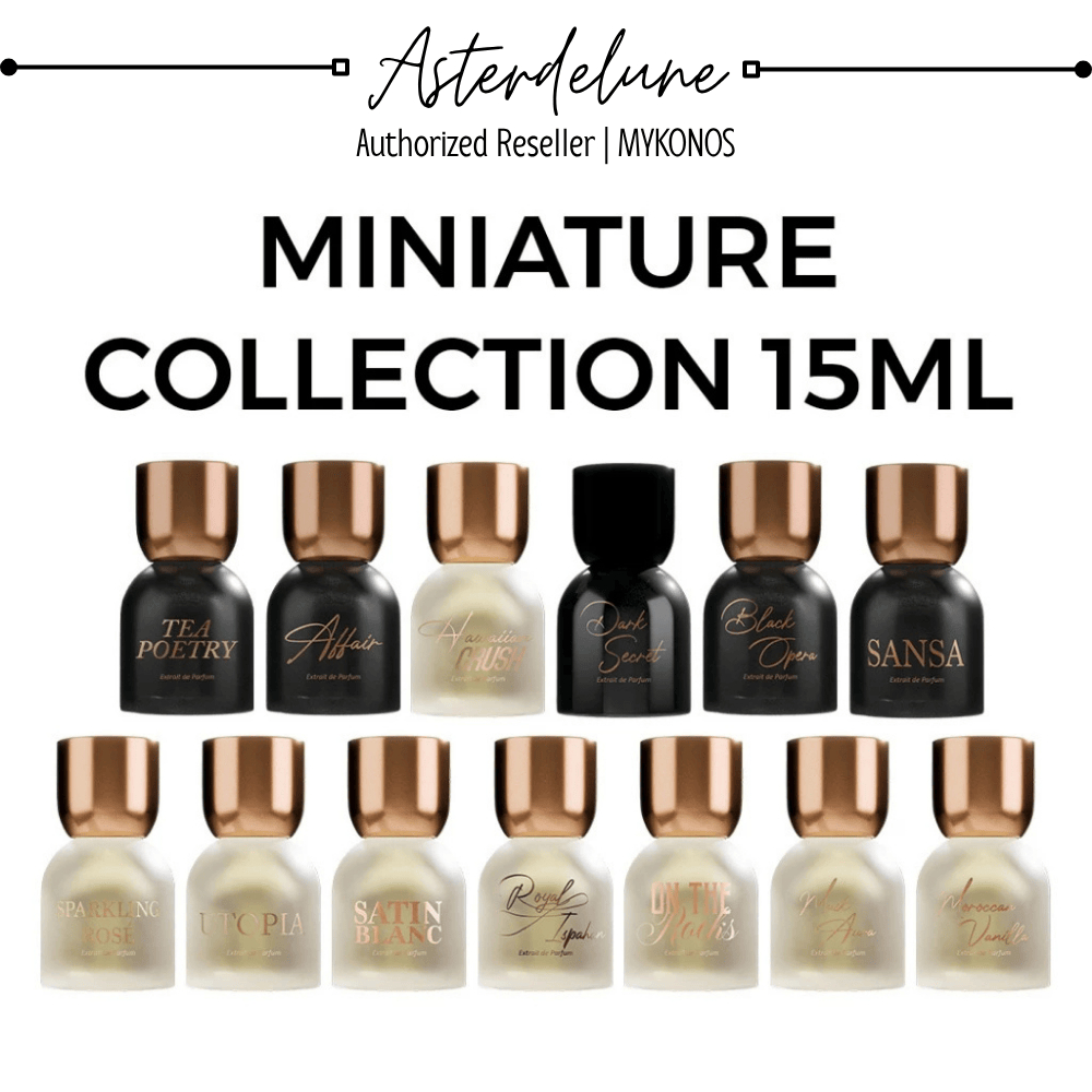 Mykonos - Travel Size Extrait & Eau de Parfum 15ml / UTOPIA / ROYAL ISPAHAN / DARK SECRET / SANSA / 