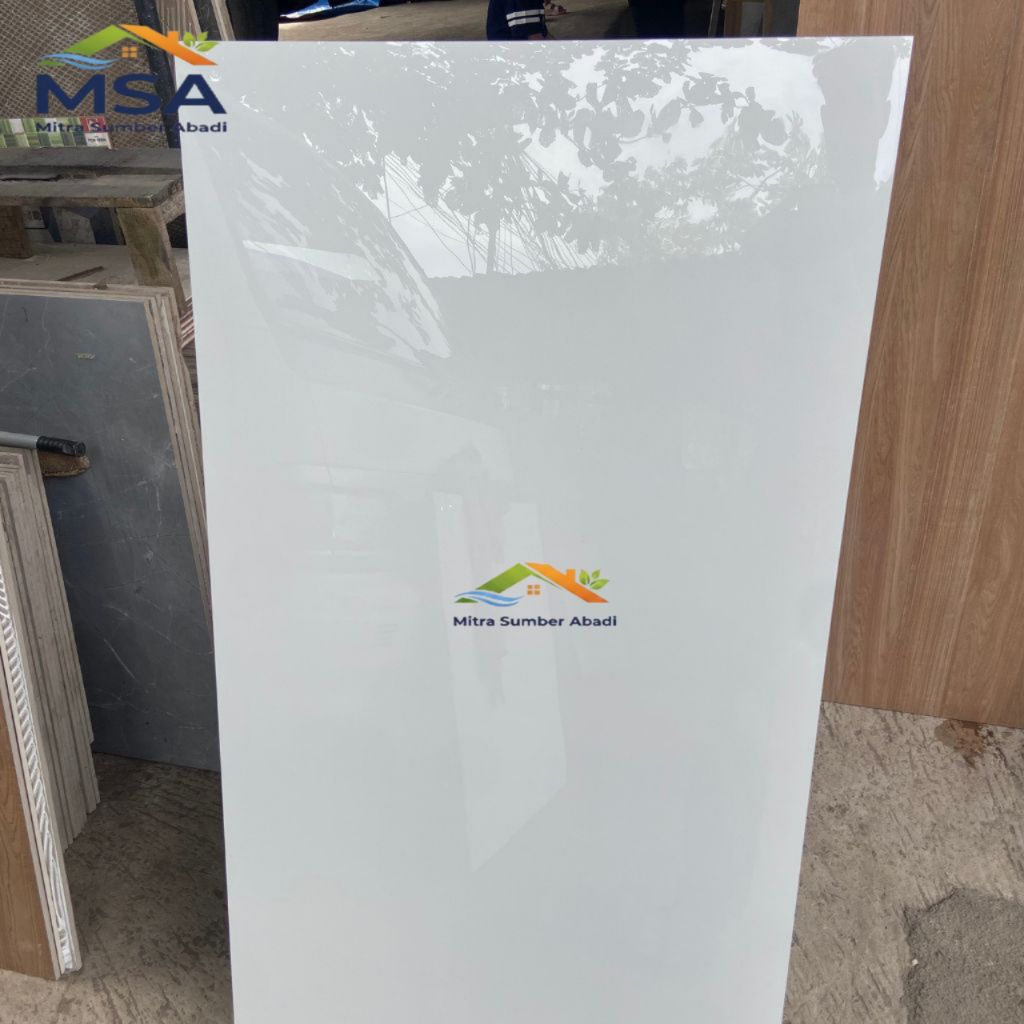 Granite Lantai 60cmX120cm Pure White | Glossy | Valentino Gress