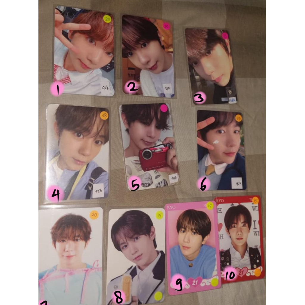 Photocard OFFICIAL RYO NCT WISH / PC Official Ryo