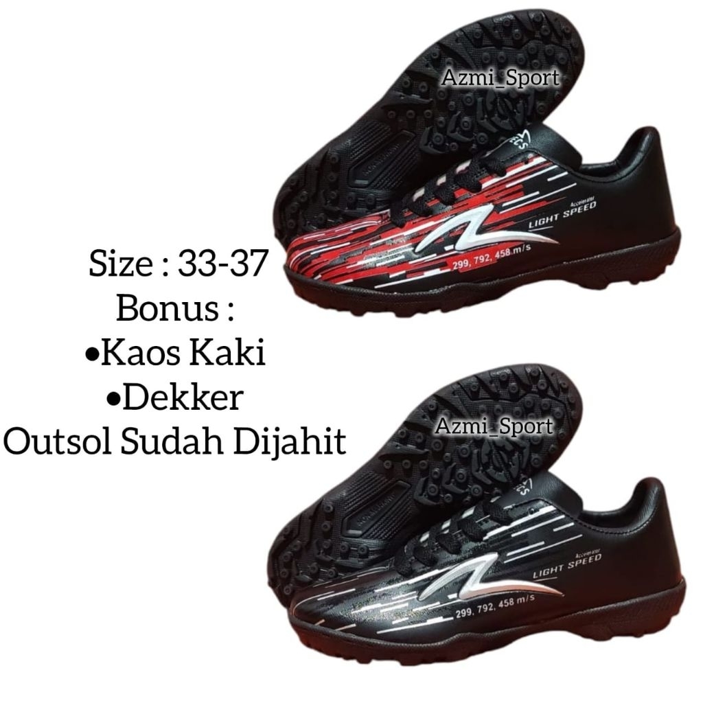 Sepatu Futsal Dan Minisoccer Anak Turf Gerigi Specs LightSpeed Reborn Size 33-37