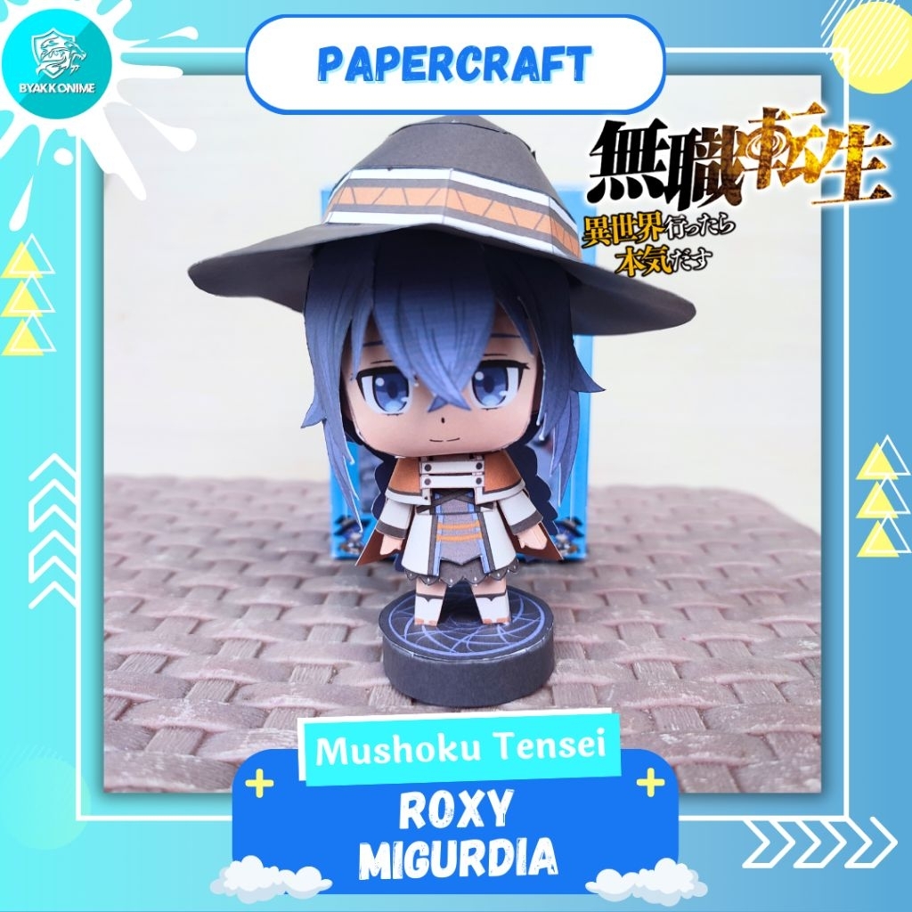 Roxy Migurdia Mushoku Tensei Paper Craft | Paper Craft Anime Mushoku Tensei