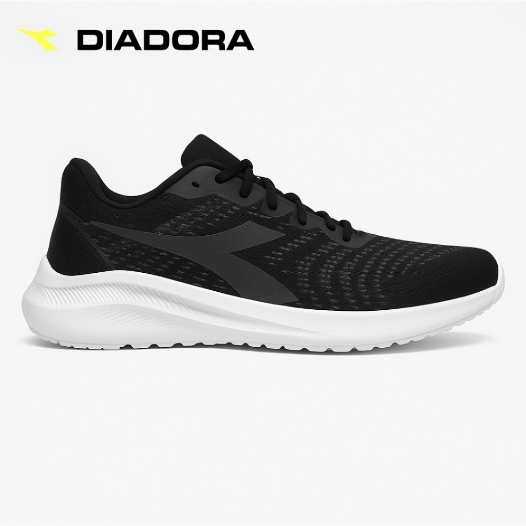 [BARU] DIADORA Conello Black Original Sport/Casual Sepatu Pria - HITAM 40