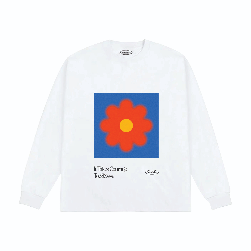 TS-Cencitive Take it Bloom Longsleeve White
