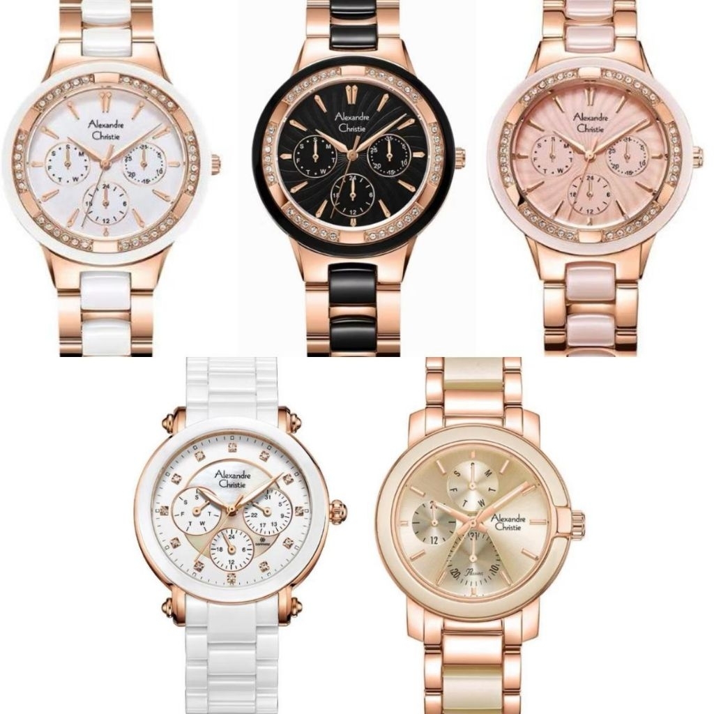 AC 2299 JAM TANGAN WANITA ALEXANDRE CHRISTIE AC2880 CERAMIX AC 2299 AC 2377 ORIGINAL  AC 2299 2337 2