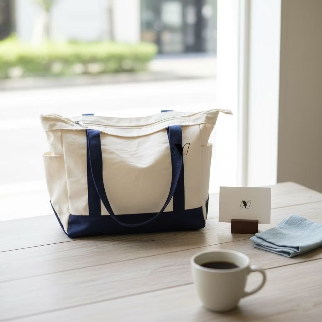 Totebag Custom Kanvas premium Tebal Pake resleting