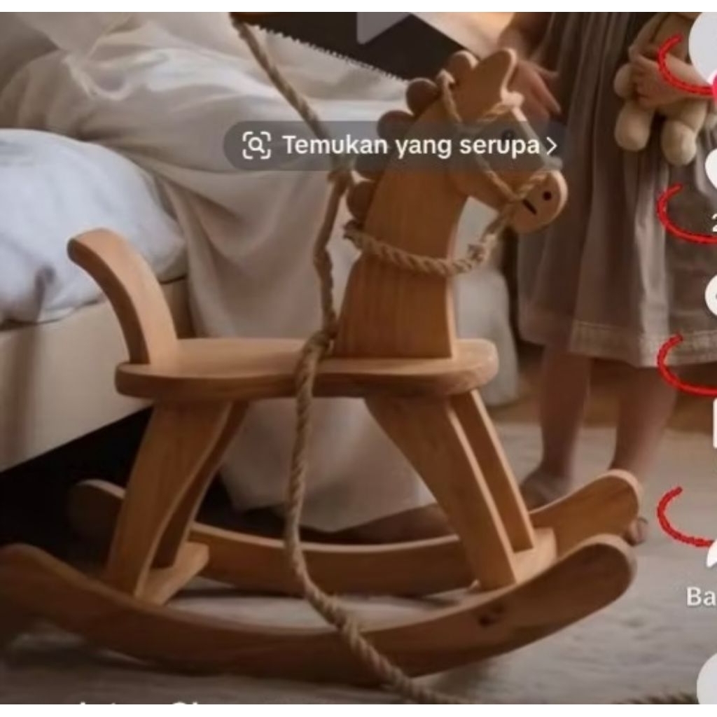 Set Display kuda kudaan goyang kayu jati solid