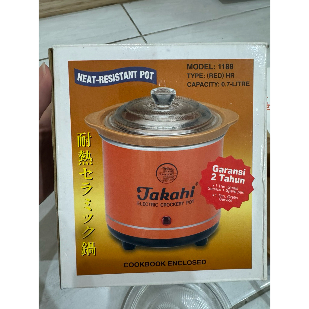 Takahi slow cooker Mpasi 0,7ltr preloved