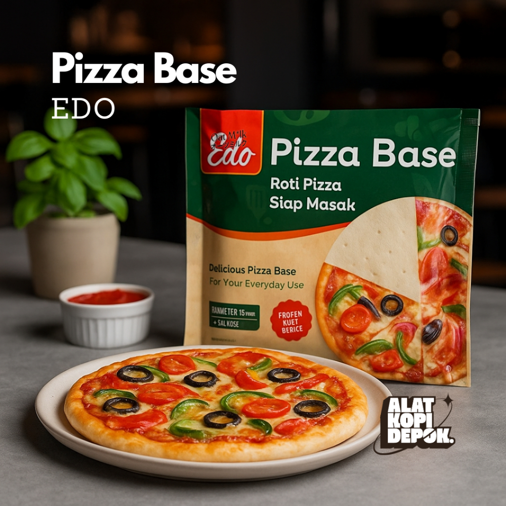 Edo Pizza Base Frozen Adonan Roti Pizza Italia Mini Polos Instan Beku Siap Saji Diameter 15cm 120g i