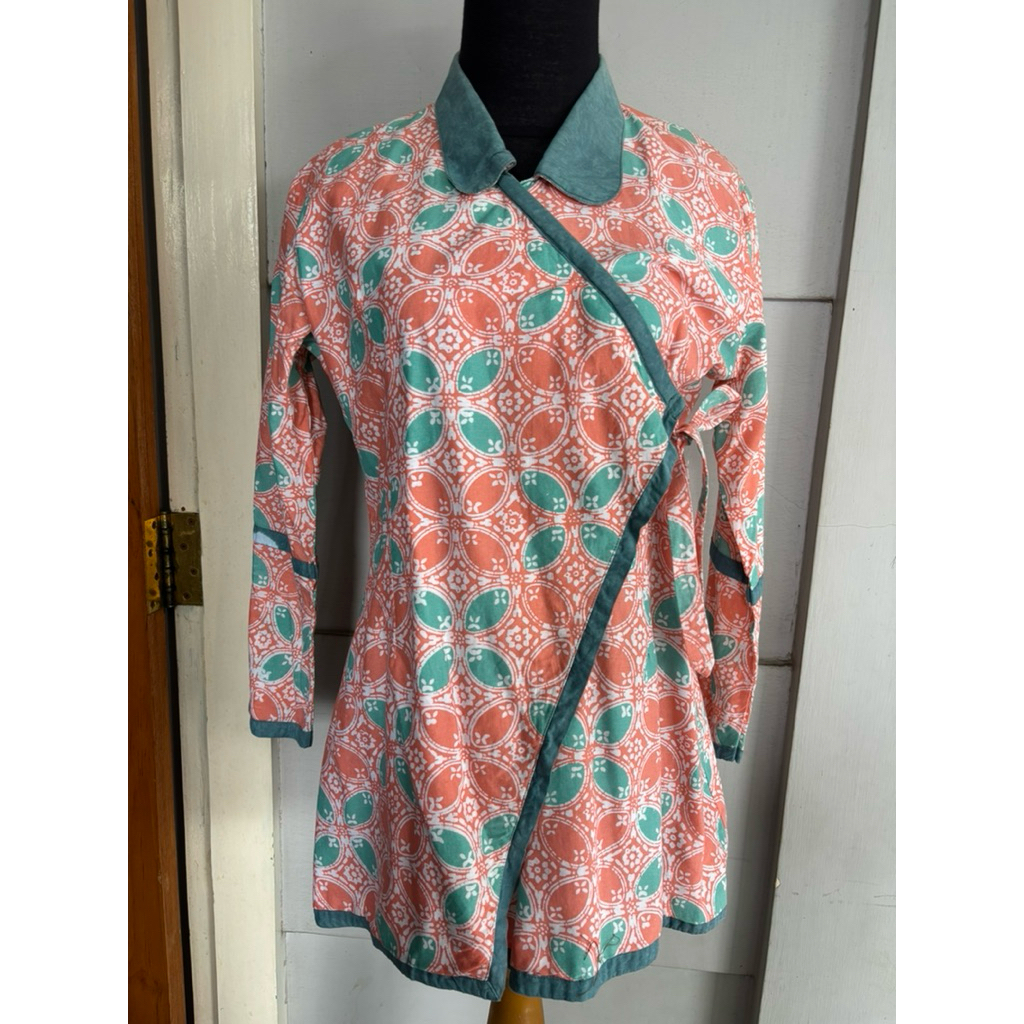 Atasan batik warna salem